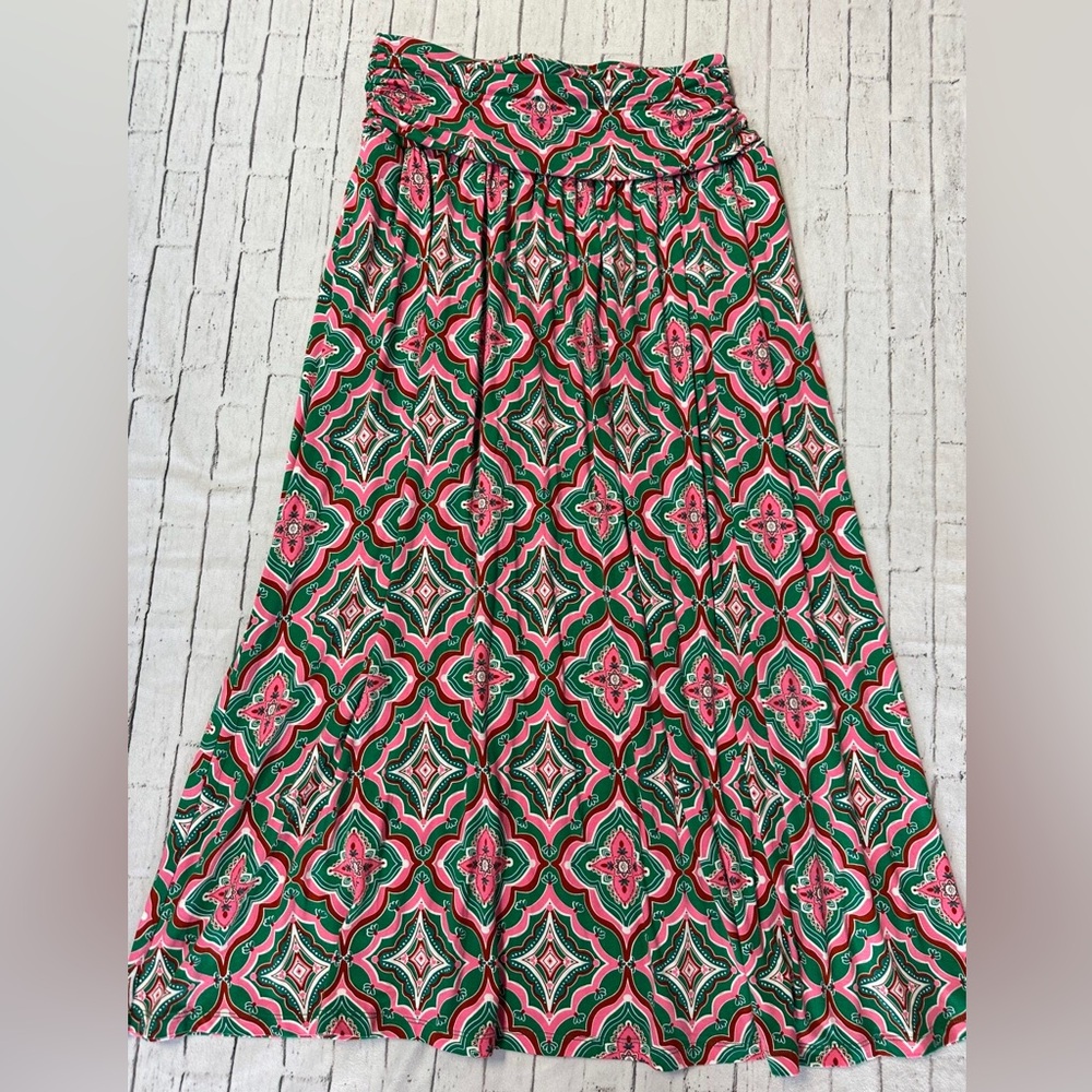 Boden NWT Red Floral Maxi Skirt Sz 4
